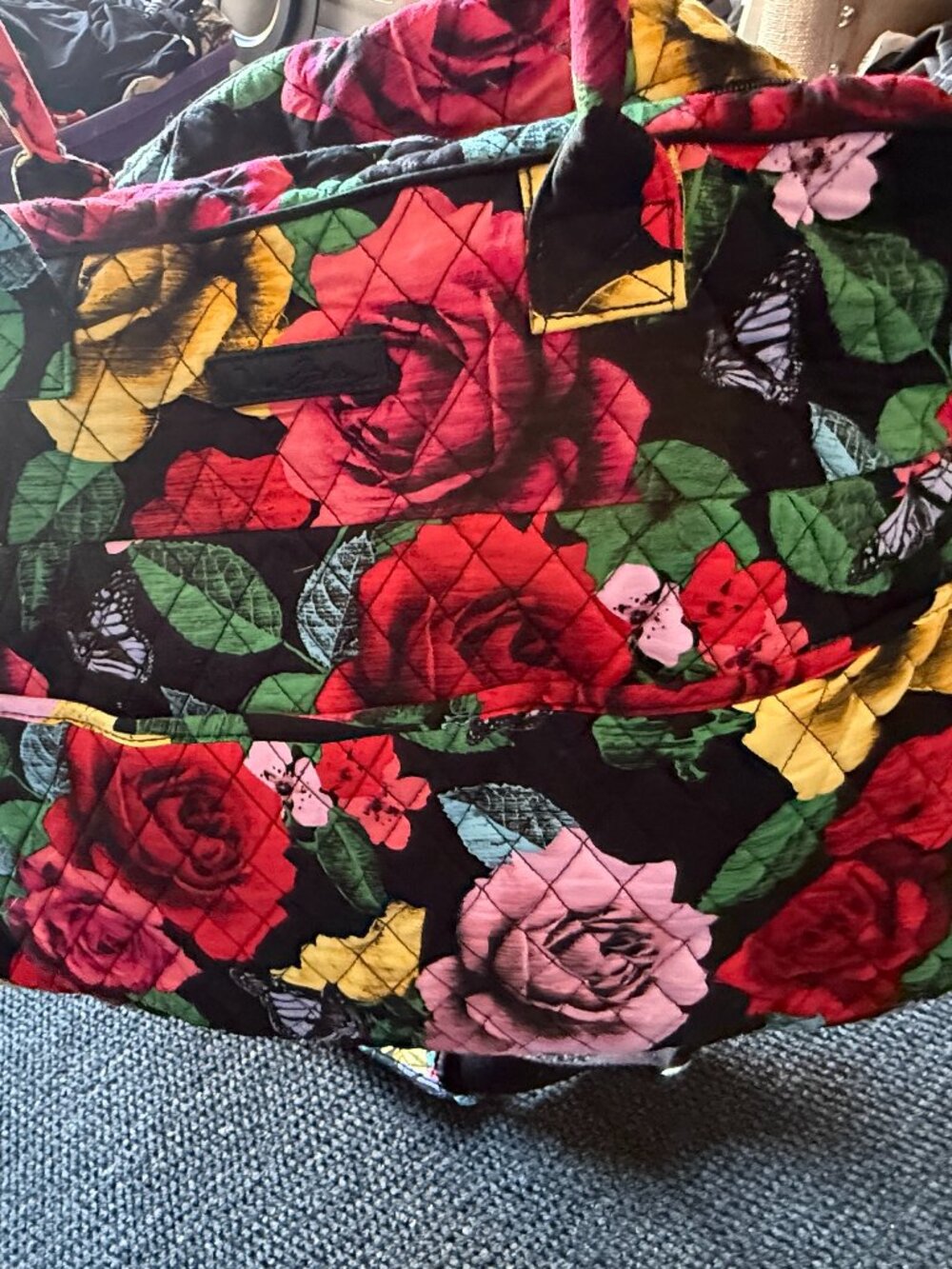 Vera Bradley Travel Bag, Cosmetic Bag & Hot Tool Case Set in havana rose